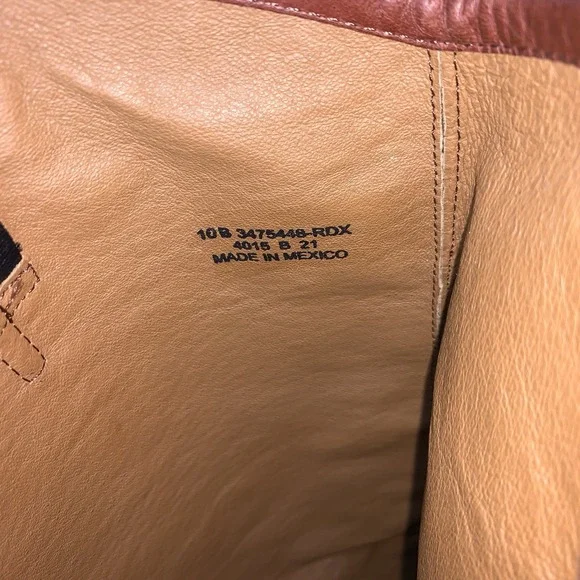 Frye Melissa Button 2 Boots Women Size 10 Shoes Brown Leather Tall Pull On - Picture 9 of 10